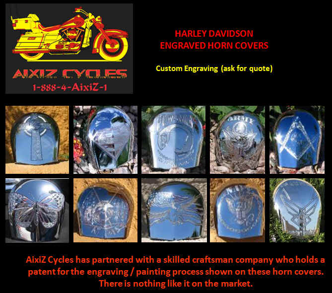 custom harley horn covers